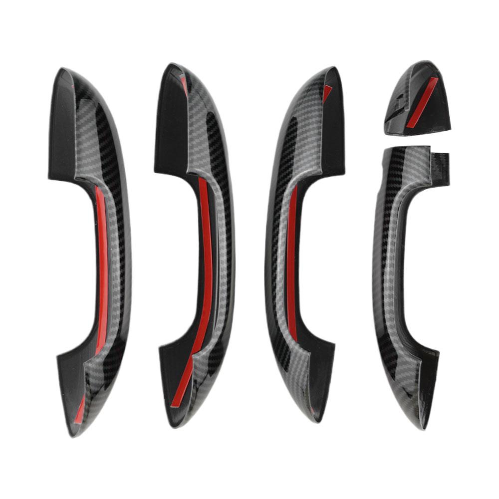 Car Exterior Door Handle Cover Trim Decoration for MG 4 MG4 EV Mulan 2025 2025 2025 LHD Accessories ABS Carbon Fiber