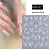 Iridescent Watercolor 3D Butterfly Nail Stickers