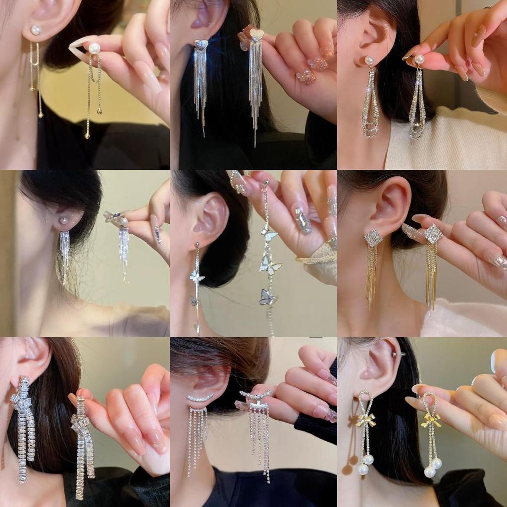 S925 Silver Tassel Earrings - 2025 Light Luxury, High-End Design for Women