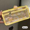 Cartoon Translucent Pencil Case Multi-Layer Vertical Large-Capacity Stationery Storage Bag School Supply Cosmetic Bag