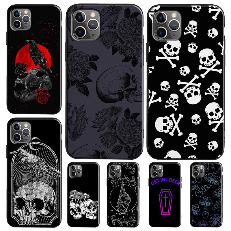 Skull Gothic Creepy Pastel Goth Funda For Samsung Galaxy S25 S24 S21 S22 S23 Ultra S9 S10 Plus S20 FE S24 FE Phone Case