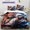 Satoru Gojo and Sukuna Pattern Bedding Quilt Set  Home Decoration  Gift (1 * duvet cover + 2 * pillowcase  without core)