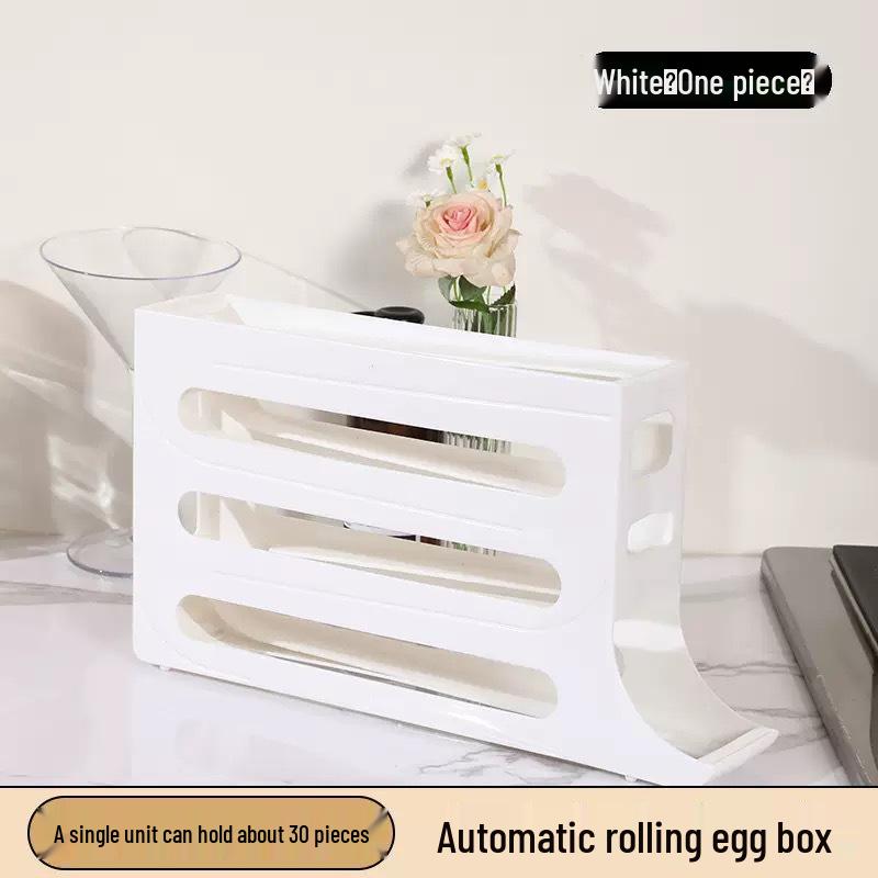 Refrigerator Slide-Out Egg Storage Box for Freshness