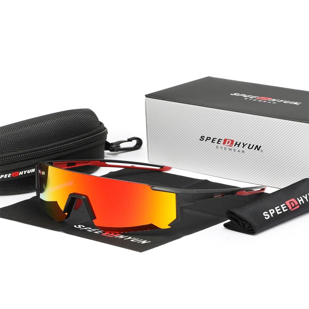 Professionelle Radbrille SPEEDHYUN mit photochromen Gläsern & aerodynamischem Design für Rennradfahren
