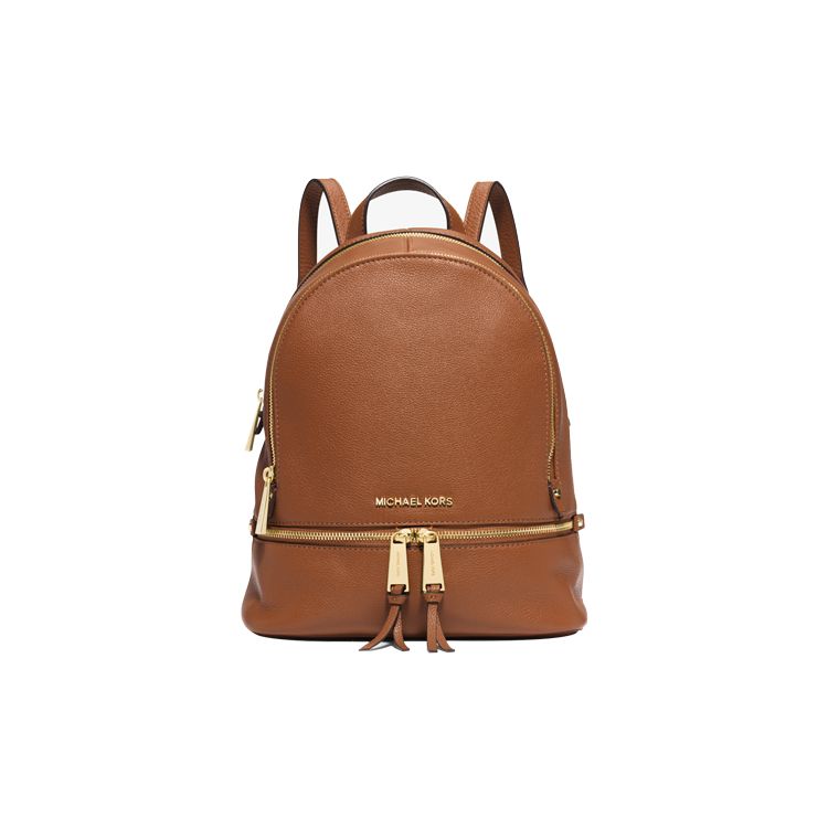 

Michael Kors Rhea Zip Classic Solid Commuter Business Leather Backpack Women Backpack Brown 30S5GEZB1L-230 Basic Set (Bag+Dust Bag)