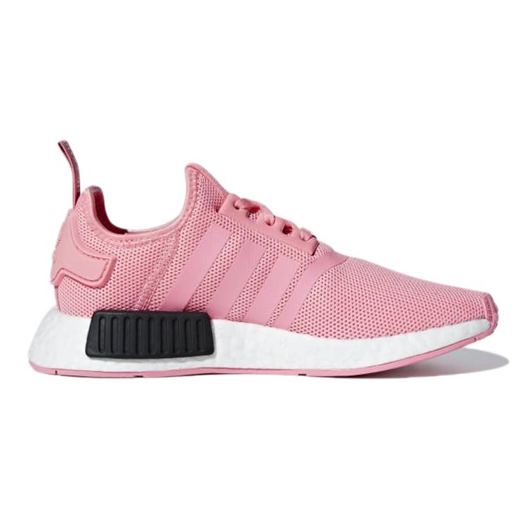 Adidas Originals NMD_R1 Slip Resistant And Breathable Kids Lifestyle Shoes Pink Black Teenagers B42086