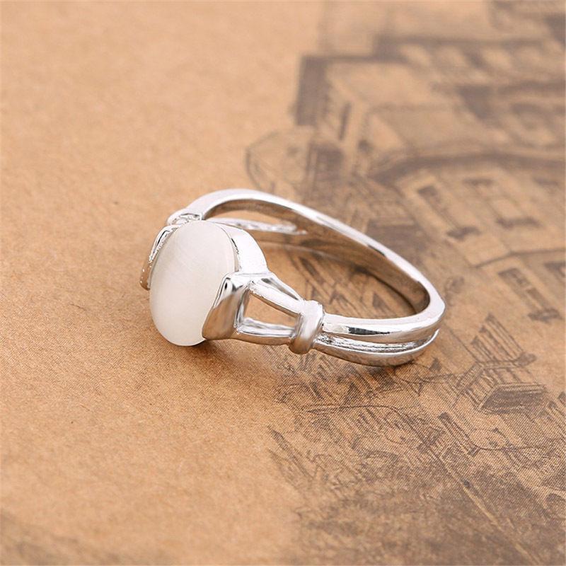 

Серебряное кольцо Twilight Moonlight Size 7 белый
