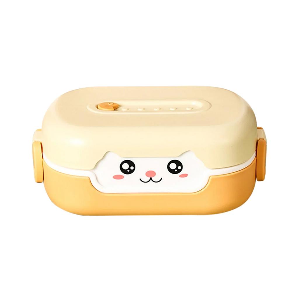 Cartoon Anime Bento Lunch Box Rectangular Leakproof Plastic School Kids Portable Microwave Food Container School Child Lunch Box