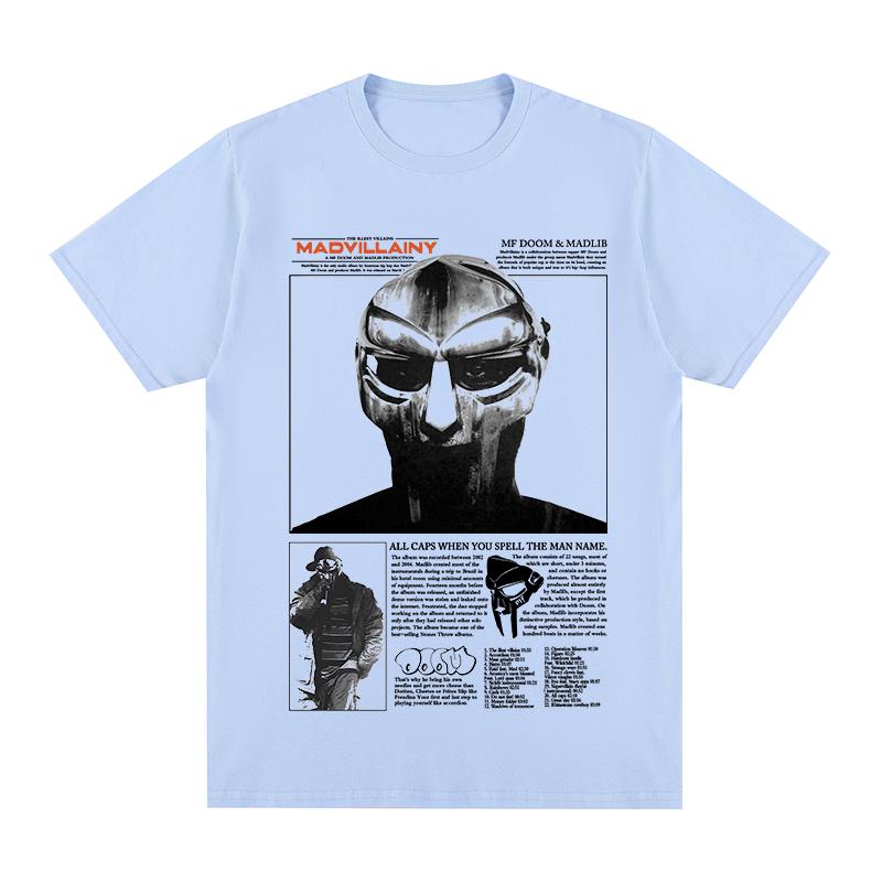 Rapper Mf Doom Vintage T-shirt Madvillainy Metal Music Album Gift Idea Clothes Cotton Men T Shirt New TEE TSHIRT Womens Tops