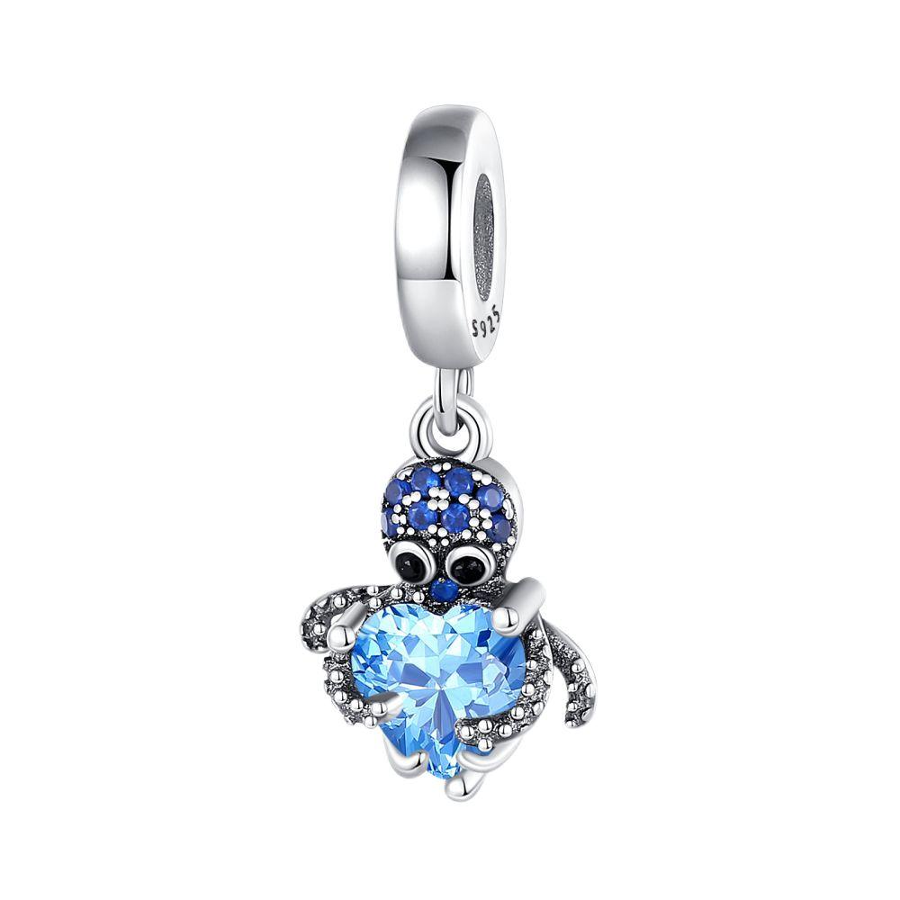 Popular Copper Dolphin Secure Chain & Conch & Sparkling Turtle Dangle Charm Fit Bracelet Exquisite Beach Party Gift