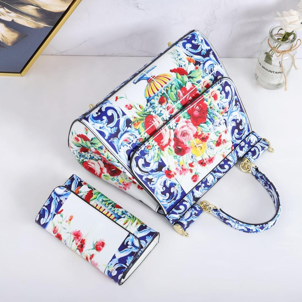 Printed Women'S Bag Light Luxury Bag Ladieshandbag Design Bucket