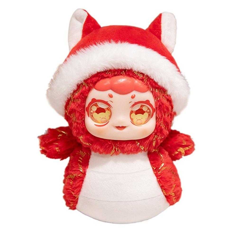 

Chinese Style Snake Year Mascot Plush Doll PP Cotton Lucky Snake Plush Doll New Year Gifts красный