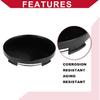 Universal Car Wheel Center Hub Cap/Inner Rim Cover Hub Caps for Most Cars/Snap-in Plastic 68mm 2.68" OD / 1 Pcs Gloss Black