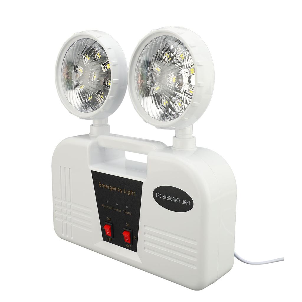 Emergency Light 2 Head Bright  White 9W LED Emergency Lighting  for Office Business