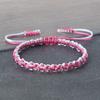 2 Colors Nylon Rope Bracelets for Women Men Handmade Adjustable Braided Knot Bangles Couple Friendship Lucky Daily Jewelry Gifts