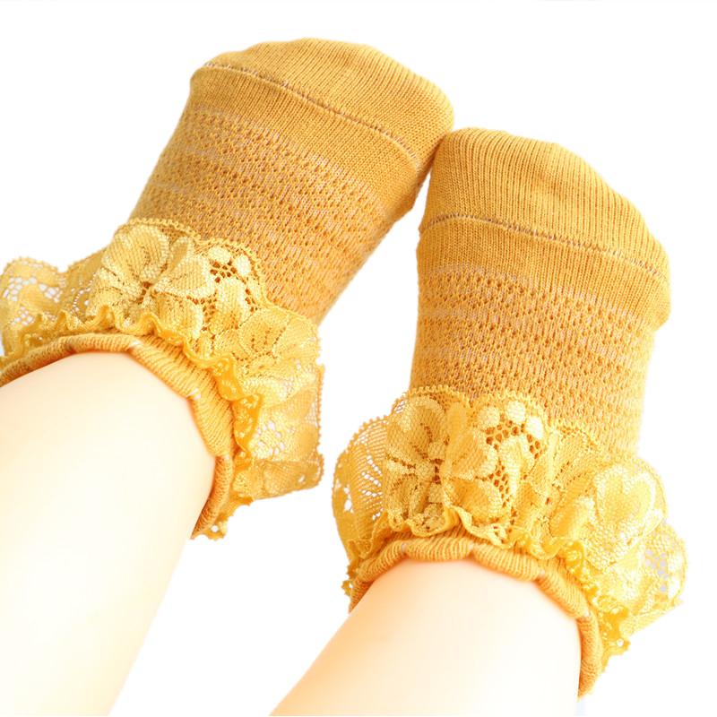 Children Thin Lace Baby Socks Newborn Cotton Breathable Baby Girls Sock Cute Princess Style Toddler Socks Baby Accessories