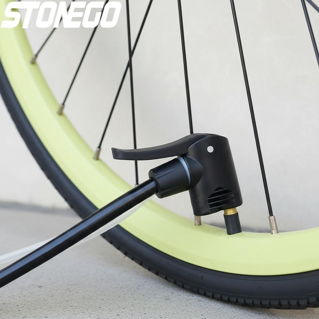 

Насадка для велосипедного насоса Двухголовый адаптер Клапан Presta Schrader Воздушный штуцер для горного шоссейного велосипеда Велосипедные аксессуары для трека чёрный