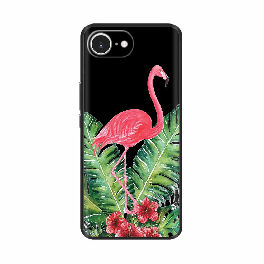Soft TPU Black Silicon Phone Case For iPhone 16E iPhone16E SE 2025 SE4 5G Painted Shockproof Shell Cover Cases Bumper Funda Capa