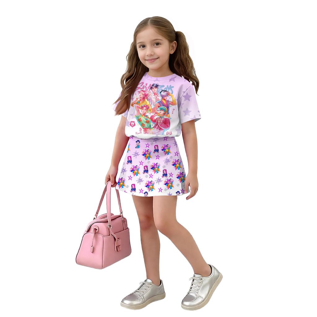 Infant Newborn Baby Girls Boys Loose Print T-shirt+Pants Print Outfits Set