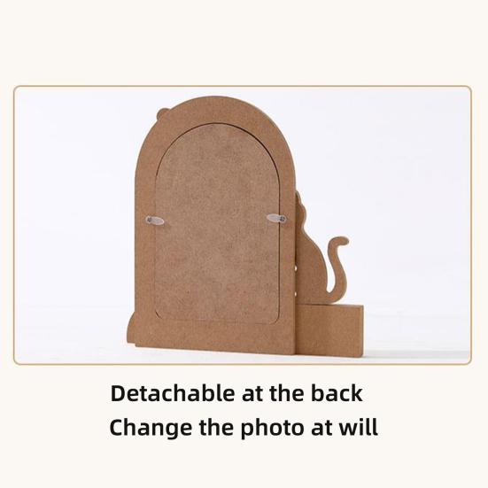 Hund Katzen Gedenk-Bilderrahmen Vintage Holz Tischplatten-Foto-Rahmen Beileidsgeschenke für den Verlust eines geliebten Haustiers