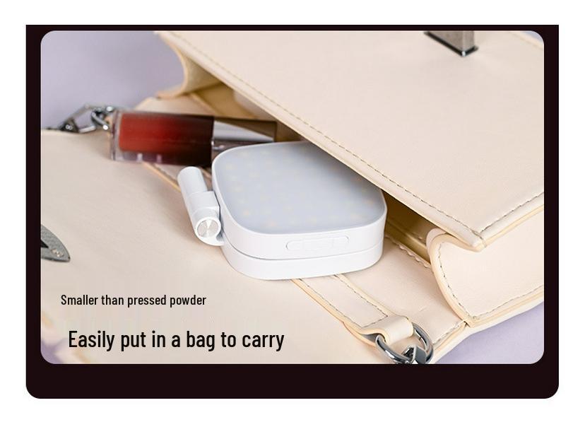 Portable Magnetic Magsafe Makeup Mirror Light for Travel and Live Streaming