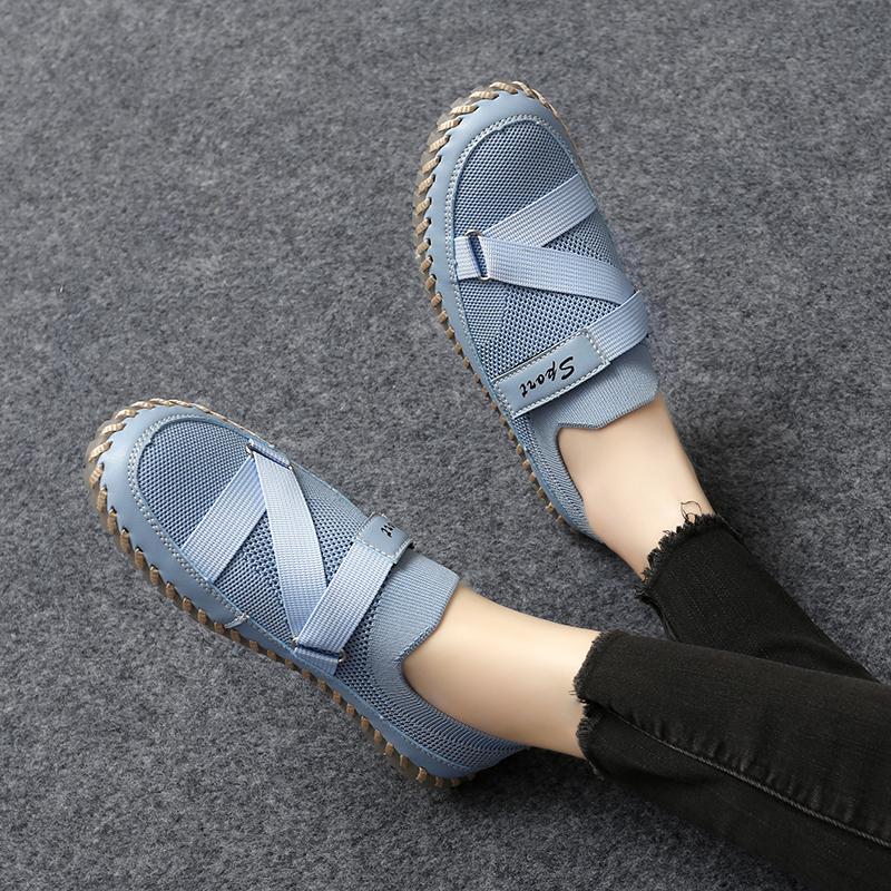 Women Hiking Shoes Driving Shoes Slip on Moccasins Beige Yellow Blue Casual Plus Size Outdoor Shoes