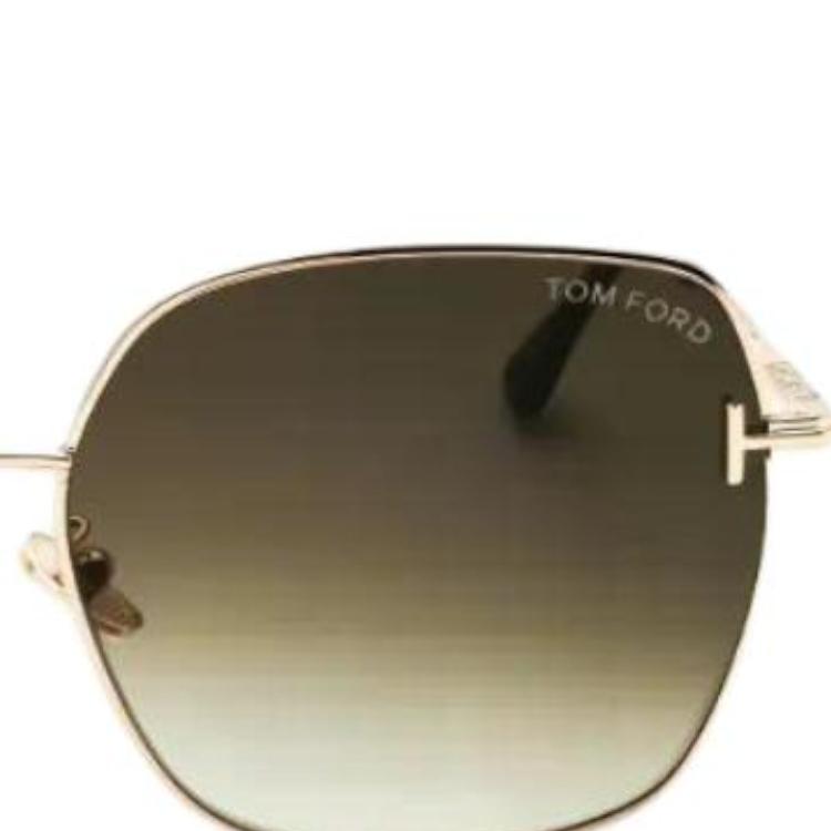 Square Nose Pad Design Sunglasses Women sunglasses Rose-Gold FT1250K28F