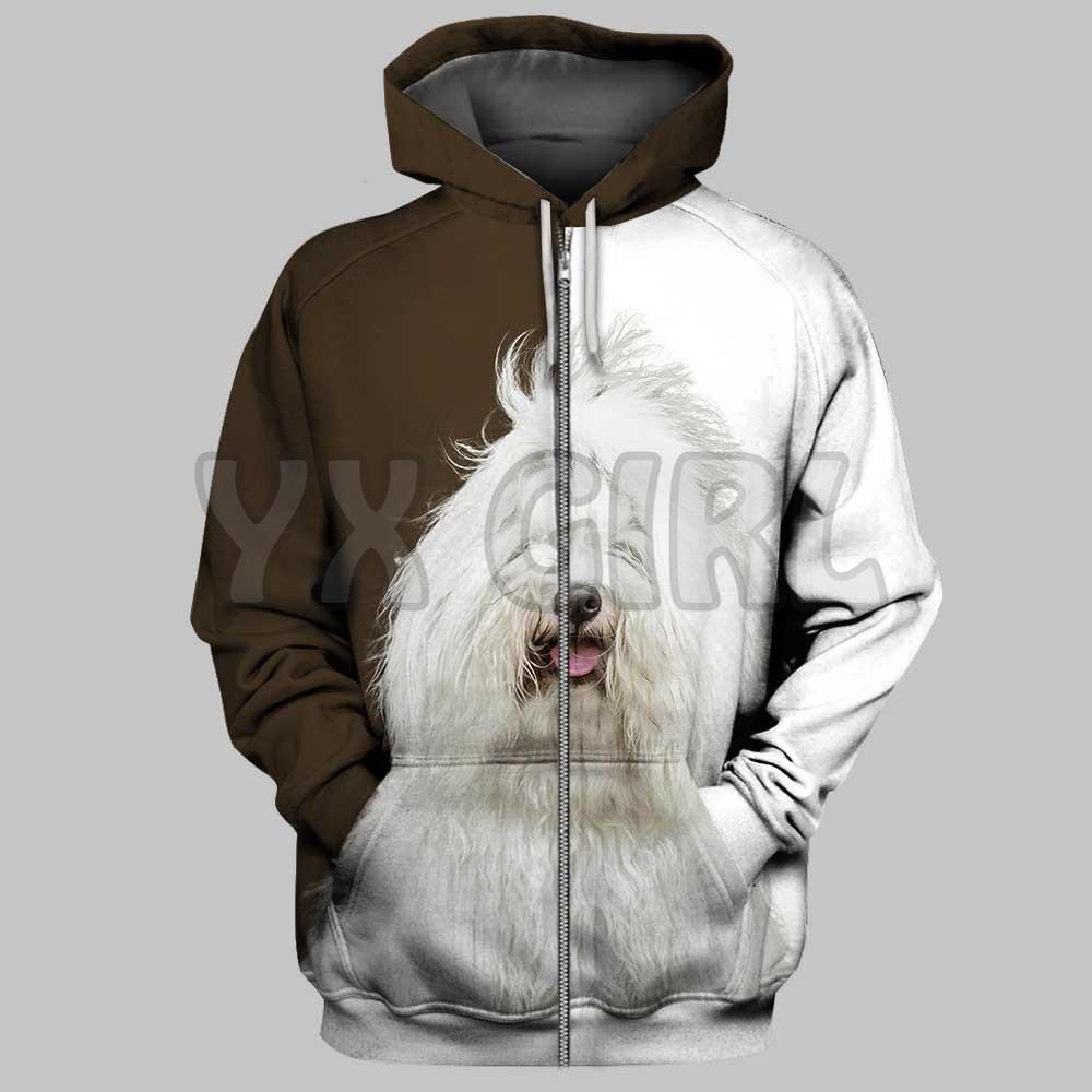 White Terrier West Highland Dogs 3D Print Hoodies Men Women Unisex Pullovers Zipper Hoodie Casual Street Tracksuit Spring Autumn