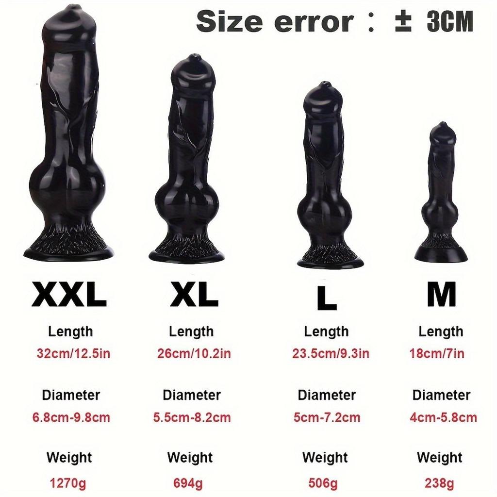 Realistischer Tierpenis-Dildo, Analplug, Prostatamassage, G-Punkt, Stimulation der Klitoris, starker Saugnapf, riesiger Weichtier-Penis, S/M/L/XL/XXL, Sexspielzeug