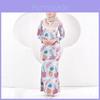 Muslim Women Long Skirt With 3d Printed Pattern For Casual And Formal Wear
