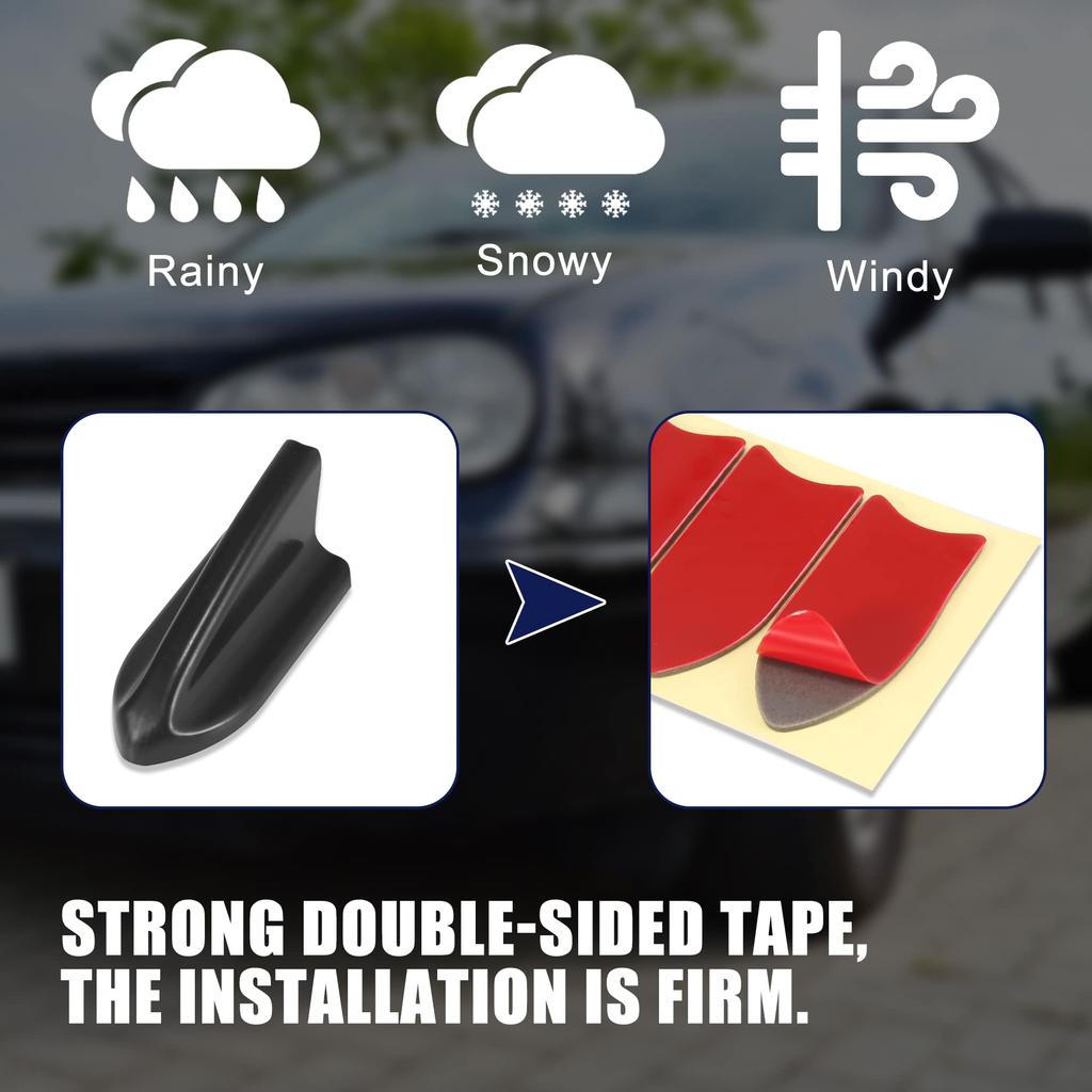 X AUTOHAUX Spoiler Wing Shark Fin Style Diffuser Roof Shark