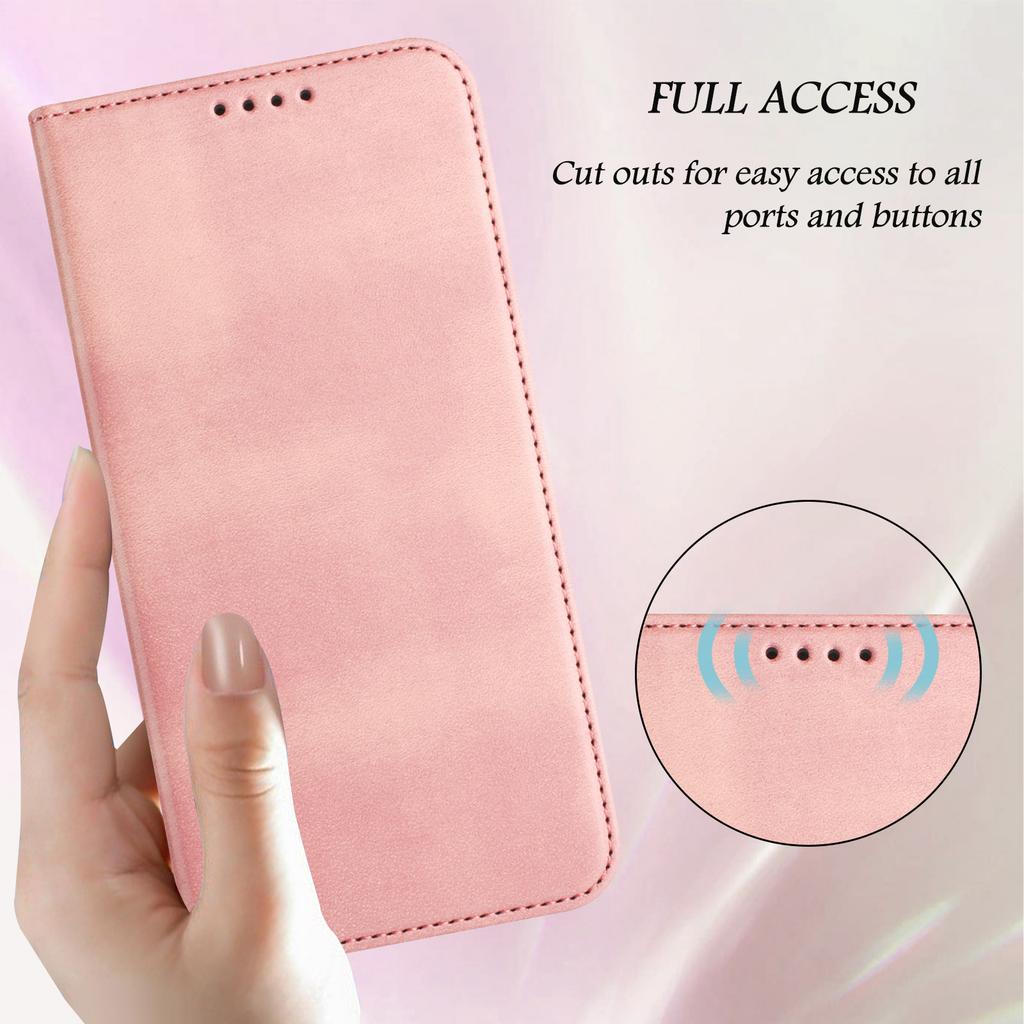 For iPhone 17 Pro Max Wallet Cases Retro Texture RFID Blocking Leather Phone Cover