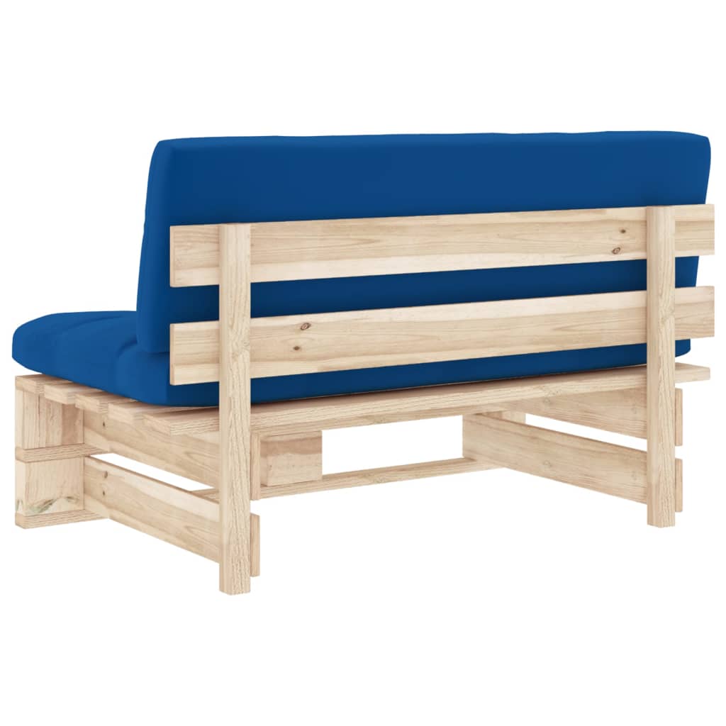 Vidaxl Garden Sofa Middle Section From Pallets, Impregnated Pine Wood