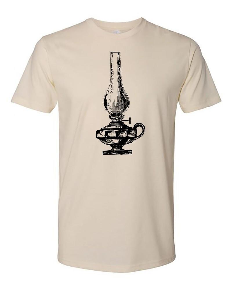 Коттедж Культ Одежда Футболка 100% Хлопок Ведьма Гот Викторианский Фонарь Масляный Унисекс Футболка XL