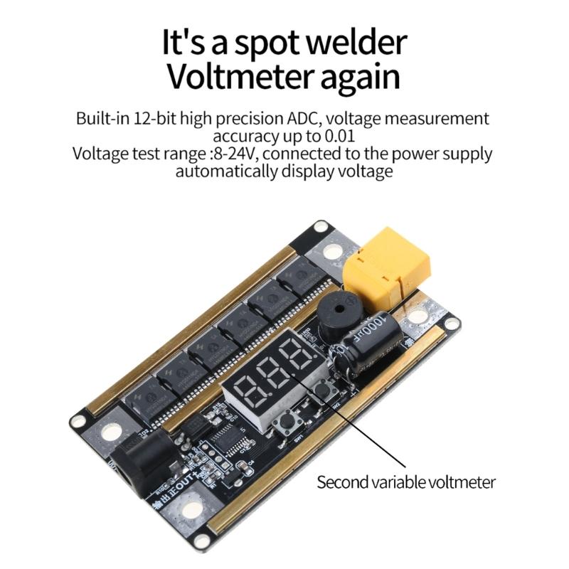 Portable Spot Welder Set, DIY Battery Storage Spot Welding Machine 12V Welder Solder Circuit Board Battery Storage