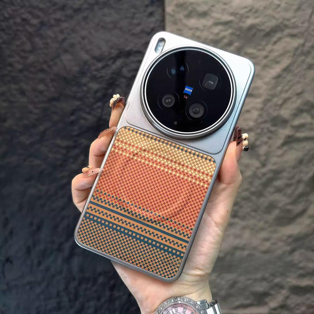 Business Luxus Kevlar Muster Handyhülle für VIVO X300 Ultra X300Pro X200 Pro mini Ultradünn Magnetisch Stoßfest Schutzhülle