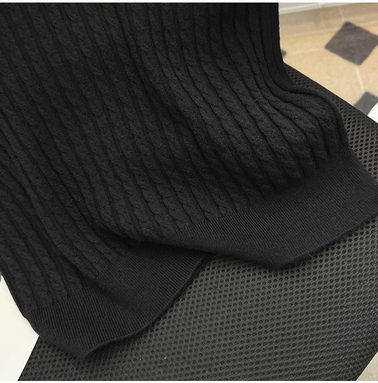 Women's Slim Fit Knitted T-Shirt with Turn-Down Collar – 2025 Summer Fashion