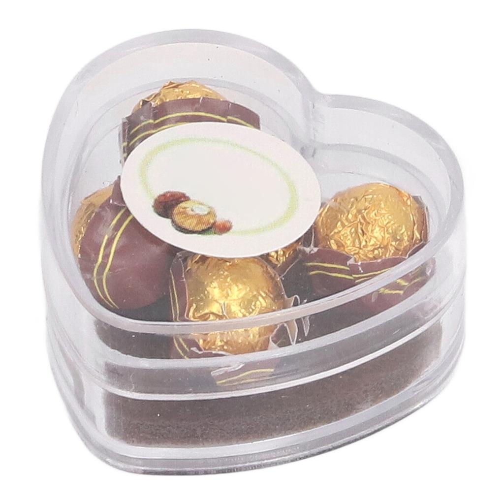1:12 Scale Dollhouse Chocolate Heart Box Packaged High Simulation Miniature Food Decoration