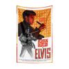 E-Elviss Flag Rock Music Band Banner HD Printing Tapestry Exhibition, Music Band Fans, Garage Decor