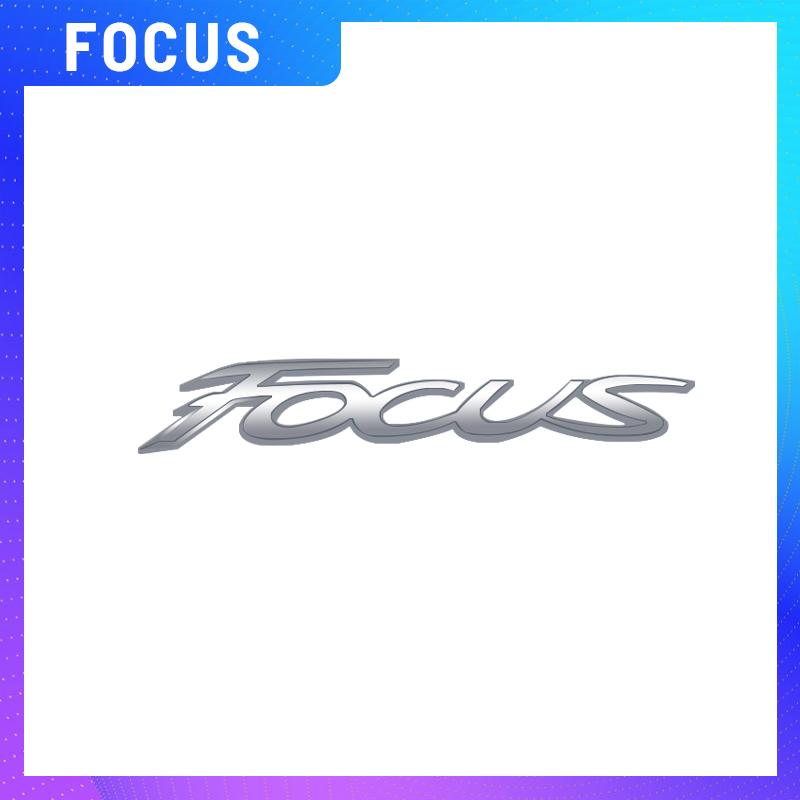 LLC3 1PCS Metal For Ford Focus Logo Glossy black Red Emblem Car Rear Trunk Sticker Decoration Badge Styling Accessories
