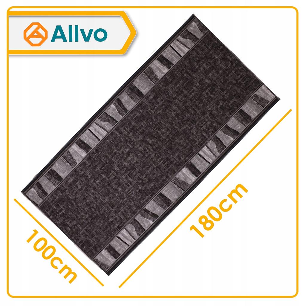 [5] ZORRO GREY 100x180cm Anti-slip Rug D7526