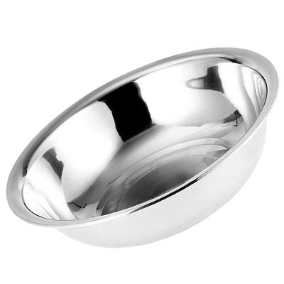 Stainless Steel Basin Large Mixing Bowl Colander Pans Plate Metal Bowls Newborn Baby