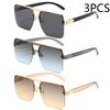 New Square Men's Sunglasses Personality Everything Stylish Sunglasses Trend Sunglasses