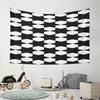 Geometric Black and White Pattern Pattern Wall Hanging Tapestry Decorative Tapestry Home Decor for Bedroom and Living Room
