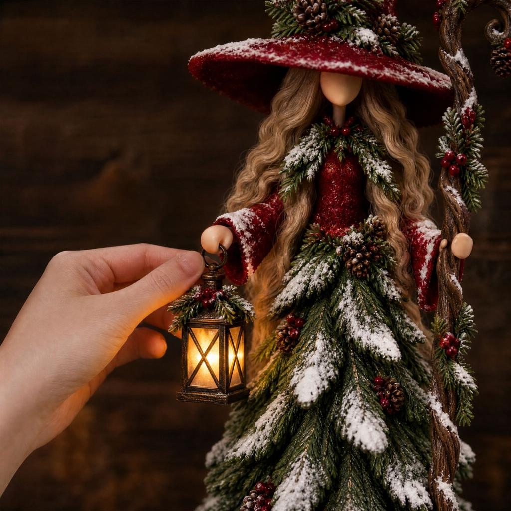 Schneemann Weihnachtsfiguren Set von 3 Wald-Thema Winterurlaub Kamindekoration