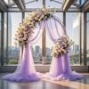 Tessuto Tulle Decorazioni Fai da Te Accessori Matrimonio Festa Evento di Natale Tessuto a Rete Trasparente Materiale Elegante Runner da Tavola Fiocchi per Sedie Sfondo