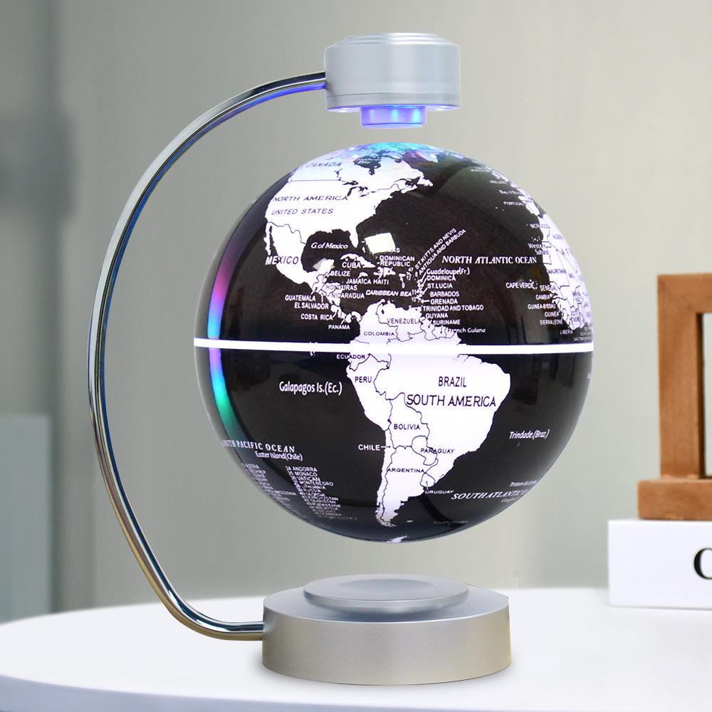 8-Inch Luminous Magnetic Levitation Globe - Creative Home Decor with Self-Rotation