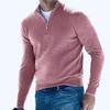 Cardigan de algodão de inverno para homens, suéter masculino de qualidade, suéter de malha com gola virada para baixo da moda para homens