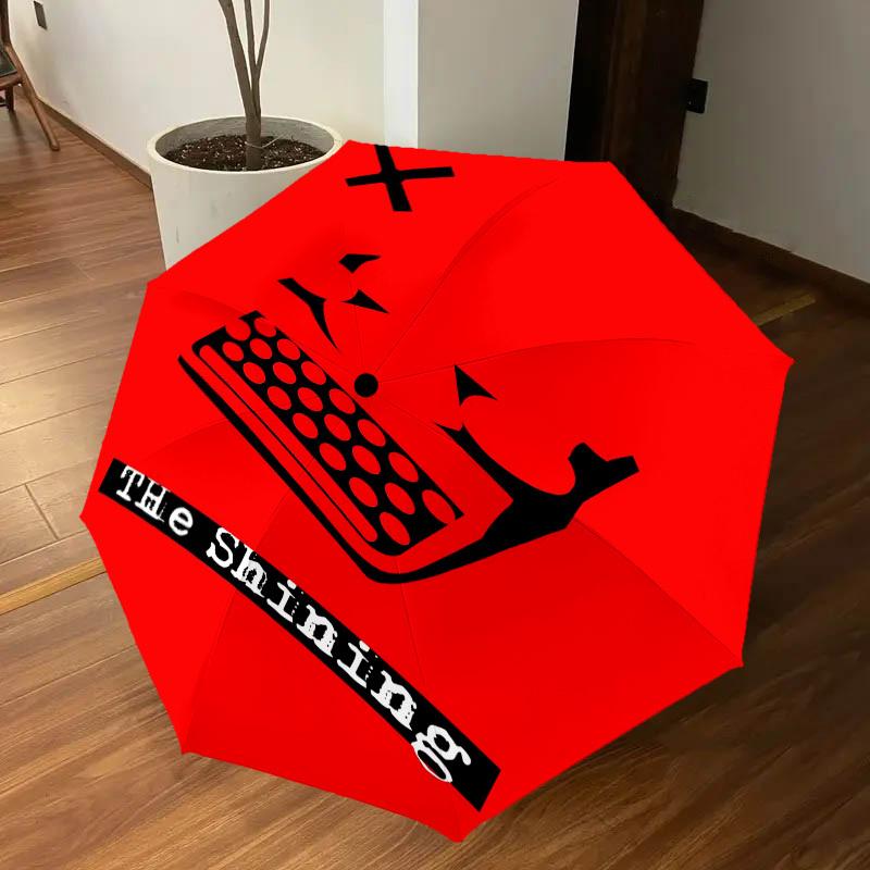 1PC The Shining Umbrella-8-Rib Reinforced, Automatic Open, Lightweight & Durable, Cute Fashion Accessory for Outdoor, D2650