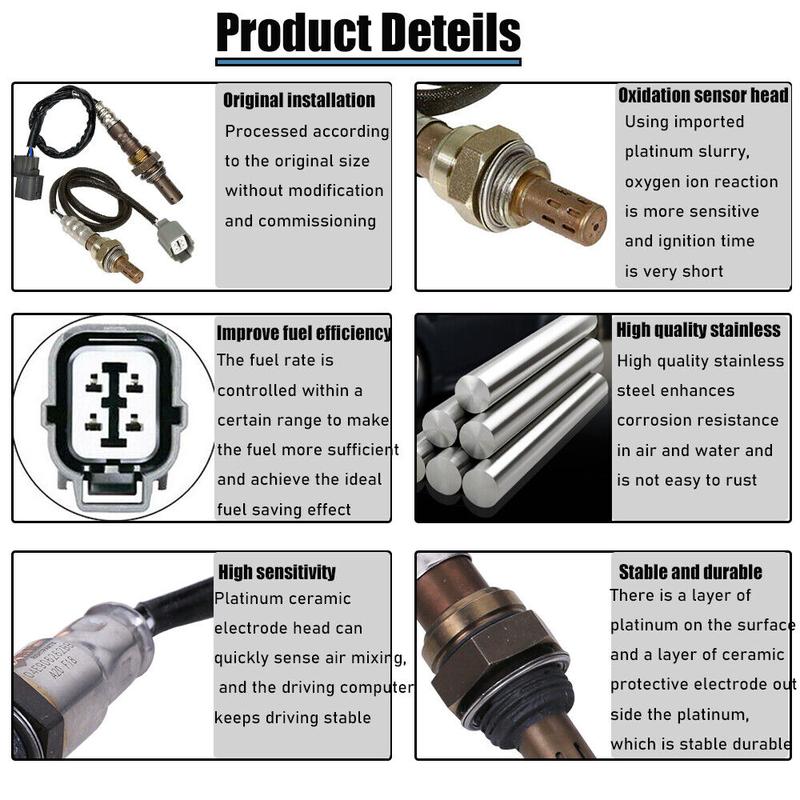 Upstream+Downstream Lambda Oxygen O2 Sensor 234-9005 234-4125 For 2002 2003 2004 Honda CR-V CRV 2.4L 36531-PPA-305 36532-PPA-A01